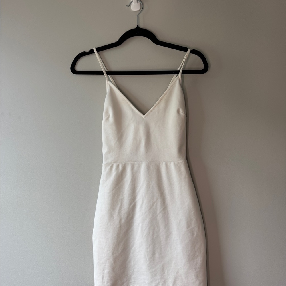 Tobi White Spaghetti Strap Slip Dress